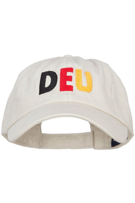 Germany DEU Flag Embroidered Low Profile Cap - Putty OSFM
