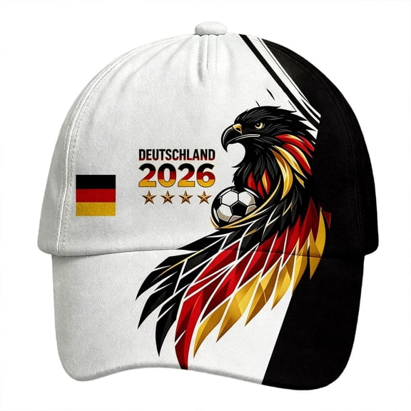 Germany Deutschland 2026 Eagle Soccer Baseball Cap, Adjustable Sun Shield Hat for Men Women