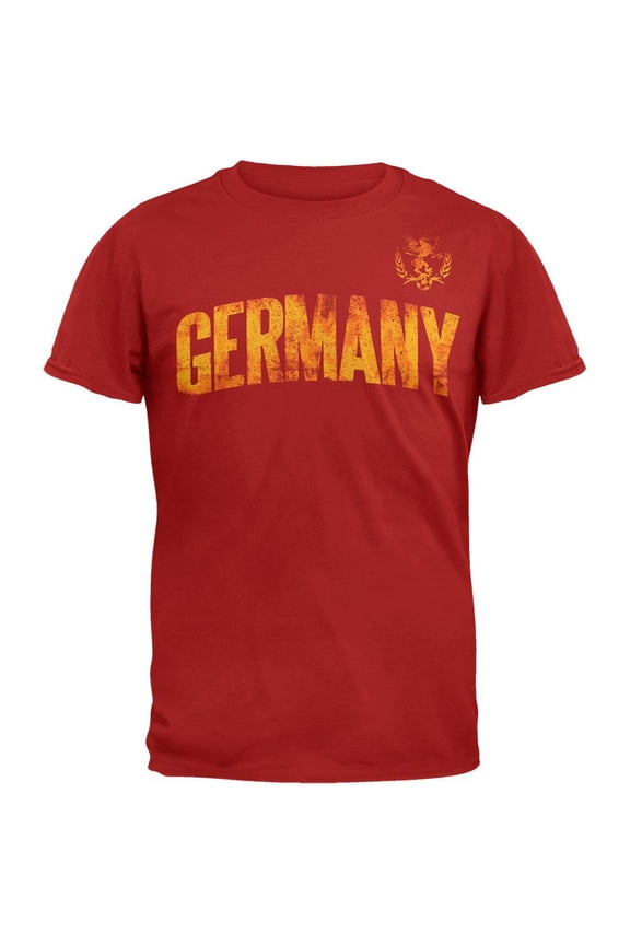 Germany Distressed Soccer Soft T-Shirt - X-Large