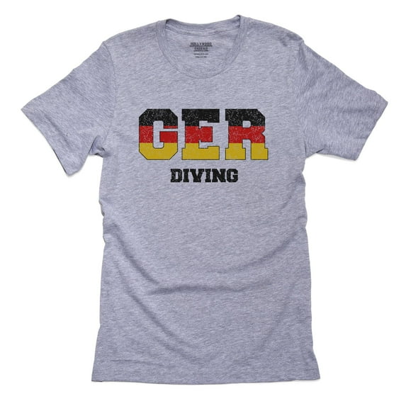 Germany Diving - Olympic Games - Rio - Flag Men's Grey T-Shirt