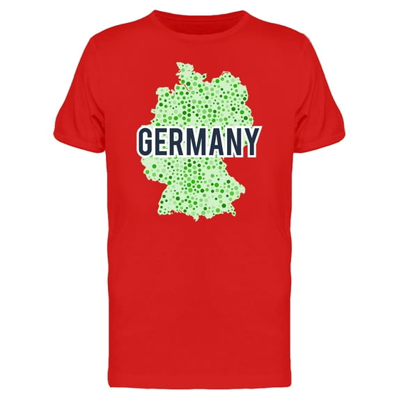 Germany Dotted Map Ts Tee Men's -Image by Shutterstock