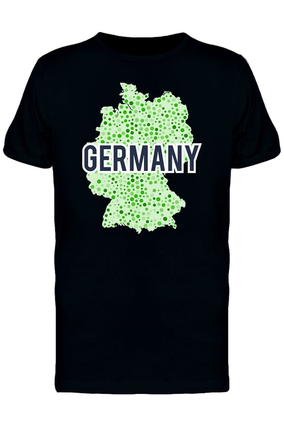 Germany Dotted Map Ts Tee Men's -Image by Shutterstock