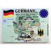 Germany EU Series Souvenir Fridge Magnet 2.5 inches X 3.5 inches