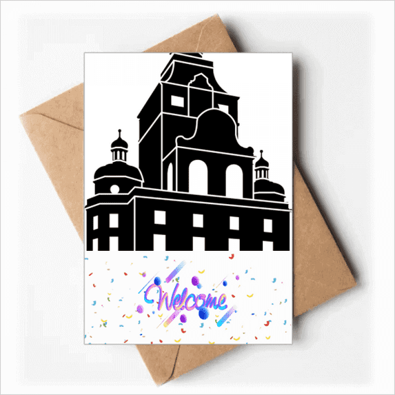 Germany Famous Building Architecture Welcome Back Greeting Cards Envelopes Blank