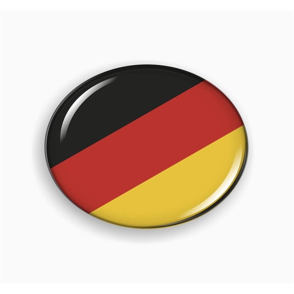Ireland Rounded Flag Ireland Flag 3D Domed Round Automotive Emblem – Semi-Flexible Aluminium ...