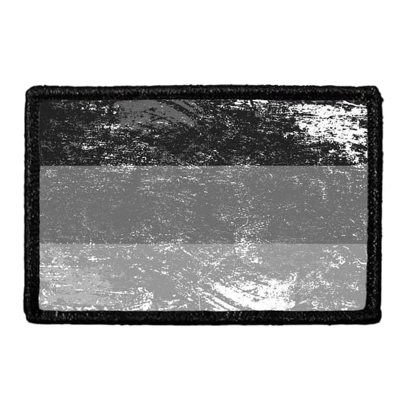 Germany Flag - Black and White - Distressed - Removable Patch