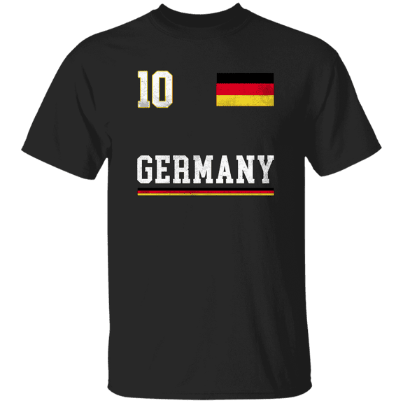 Germany Flag Emblem German Pride Proud Men Women Soccer Fan T-Shirt