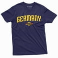 thumbnail image 1 of Germany Flag Logo T-Shirt Coat Of Arms German Eagle Patriotic Mens T-Shirt (Small Navy Blue), 1 of 5