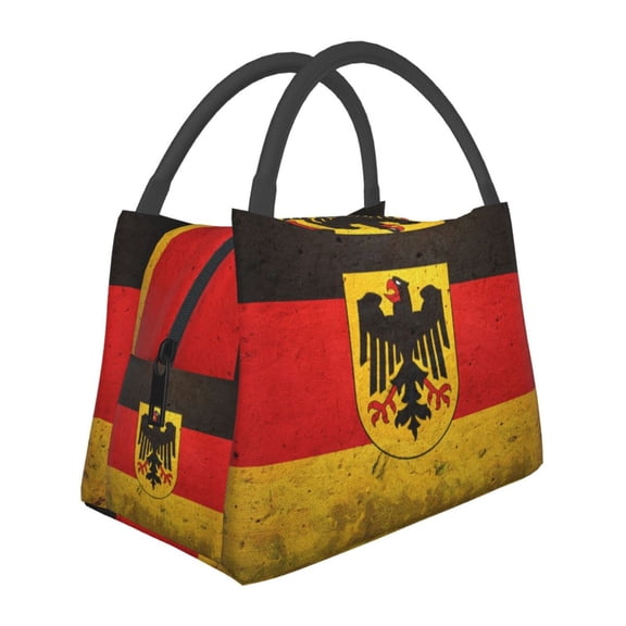 Germany Flag Lunch Tote Bag Trendy Lightweight Reusable Stylish Bento Box For Adult
