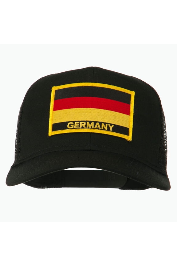 Germany Flag Patched Mesh Cap - Black OSFM