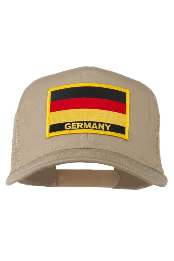 Germany Flag Patched Mesh Cap - Khaki OSFM