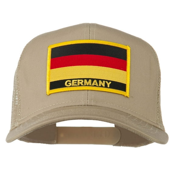 Germany Flag Patched Mesh Cap - Khaki OSFM