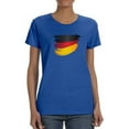 thumbnail image 1 of Germany Flag Stroke Women T-Shirt, Female XX-Large, 1 of 4