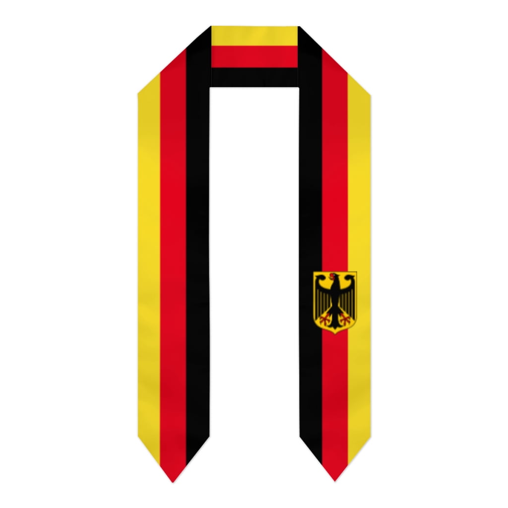 Germany Flag Thick Graduation Sash Stole Scarf Double Sided Honor Stole ...