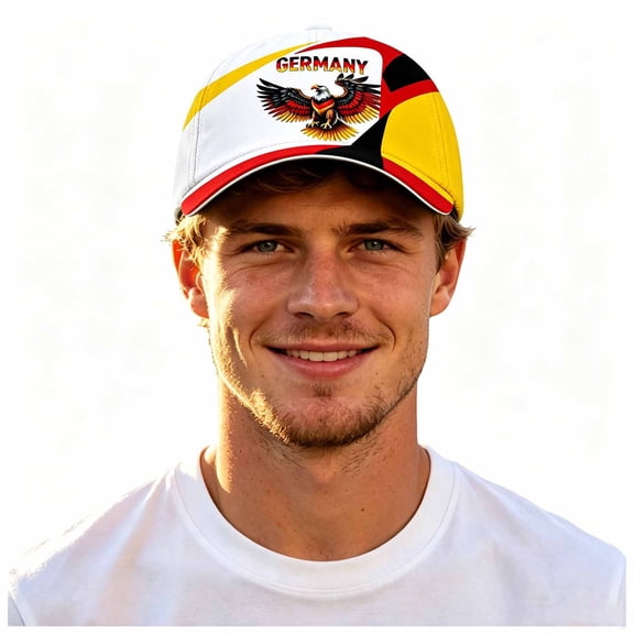 Germany Flags Printed Baseball Cap for Men Women Lightweight Adjustable Football Fans Visor Caps Trucker Patriotic Hat