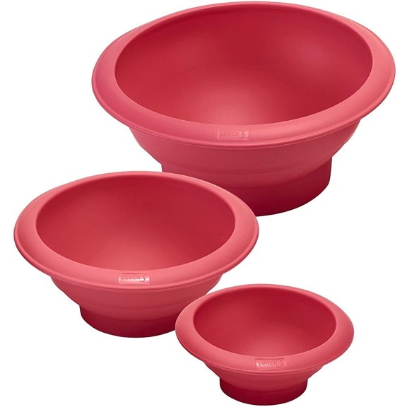 Germany Flexiform Silicone Hemisphere Baking Mold Set (7.1, 5.5", 3.9") - BPA-Free Platinum Silicone for Round Cakes - Cotton Candy