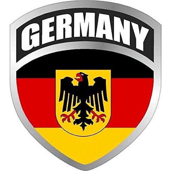 Germany German Deutsch Eagle Flag Shield Decal Badge Car Motorcycle 3M Reflective sticker