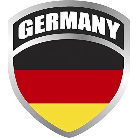 Germany German Deutsch Flag Shield Decal Badge Car Motorcycle Vinyl 3M Reflective sticker