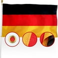 thumbnail image 1 of Germany German Flag 3x5 Outdoor, Double Sided Heavy Duty 210D Nylon German National Country Flag, 1 of 6