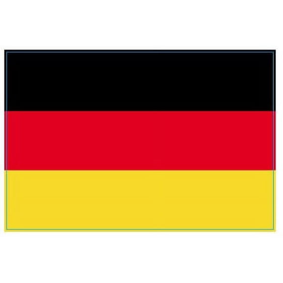 Germany German Flag Car Decal - 3" x 5"
