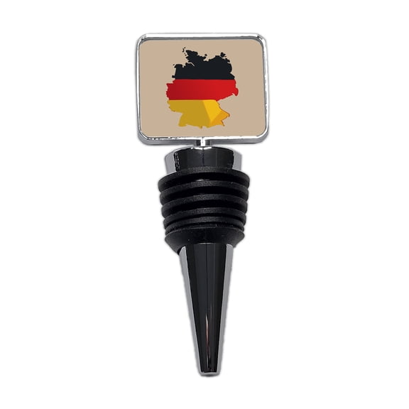 Germany German Flag Country Shape Wine Bottle Stopper Cap Plug