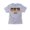thumbnail image 1 of Germany Golf - Olympic Games - Rio - Flag Girl's Cotton Youth Grey T-Shirt, 1 of 2