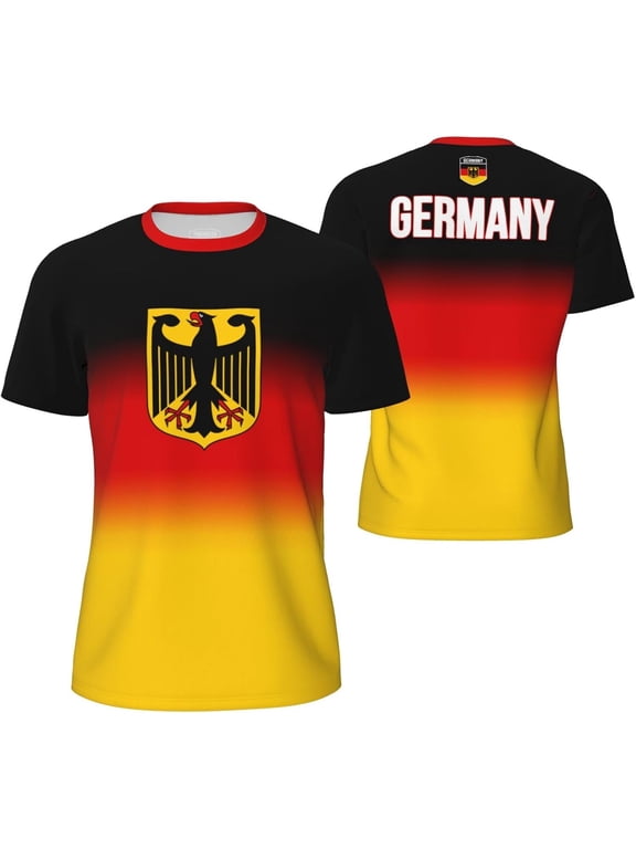 Germany Gradation T-Shirt Sports Jerseys for Running Soccer Tennis Fitness