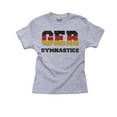 thumbnail image 1 of Germany Gymnastics - Olympic Games - Rio - Flag Boy's Cotton Youth Grey T-Shirt, 1 of 2