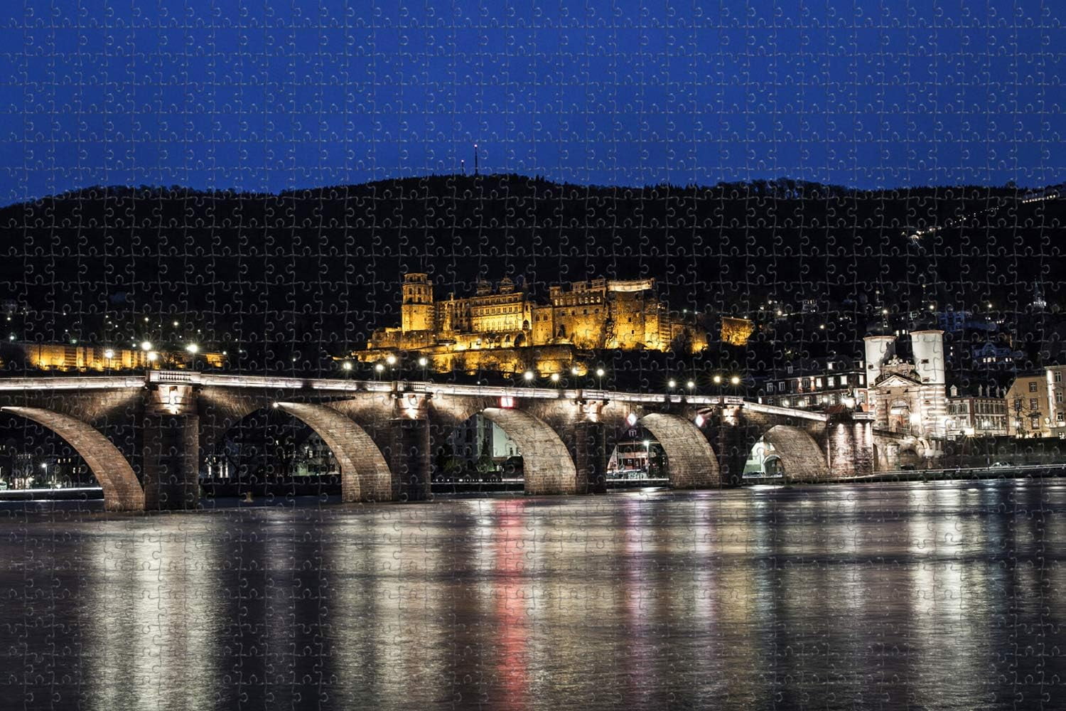Germany Heidelberg Castle Old Bridge Jigsaw Puzzle 300 Piece for Adults