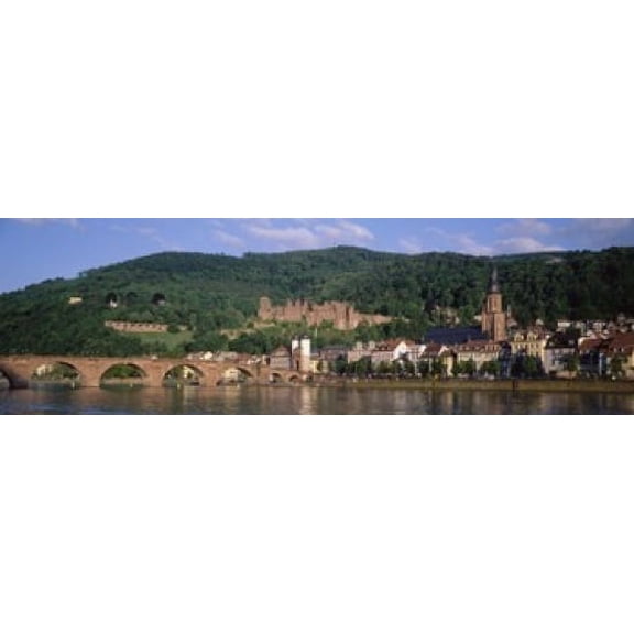 Germany, Heidelberg, Neckar River Poster Print (18 x 6)