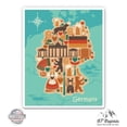 thumbnail image 1 of Germany Map Travel - 6" Vinyl Sticker - For Car Laptop I-Pad - Waterproof Decal, 1 of 1