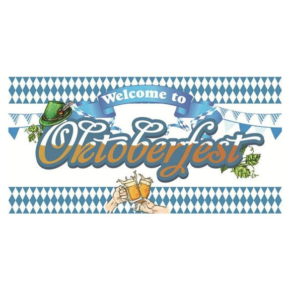 Germany Munich Beer Banner Party Fabric Background Banner Decoration Set W2