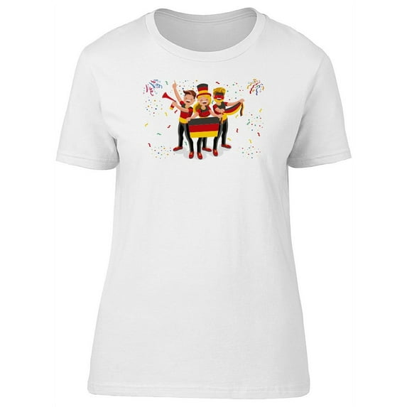 Germany National Day Cheering T-Shirt Women -Image by Shutterstock, Female Large