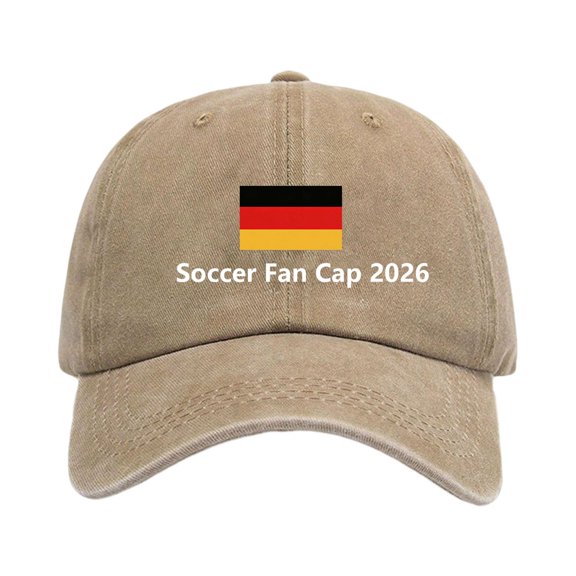Germany National Flag Printed Vintage Washed Baseball Cap Adjustable Classic Low Profile Cotton Sun Hat Peaked Caps for Men Women