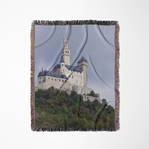 Germany, Rhine, Braubach, Marksburg Castle - Eu10 Cmi0963 - Cindy Miller Hopkins, Woven Blanket