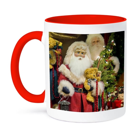 3dRose, Germany, Rothenberg, Kathe Wohlfahrt, Christmas - EU10 JEN0270 - Jim Engelbrecht, 15oz Two-Tone Red Mug