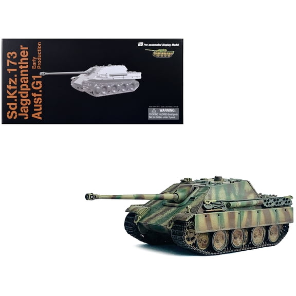 Germany Sd.Kfz.173 Jagdpanther Ausf.G1 Early Production "s.Pz.Abt.654 Ruhr Pocket" (1945) "NEO Dragon Armor" Series 1/72 Plastic Model by Models