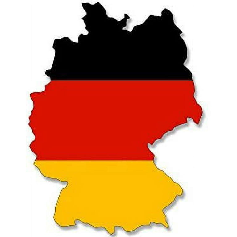 Germany Shaped German Flag 3M Reflective sticker| Country Deutschland