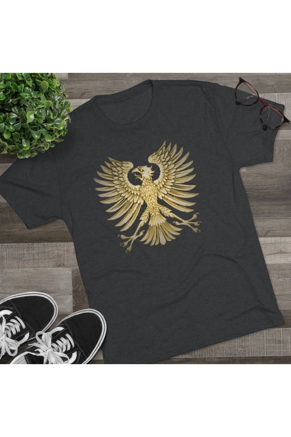 Germany Shirt, Berlin T-Shirt, Golden Eagle, German Flag On Back, Unisex