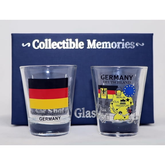 Germany Souvenir Boxed Shot Glass Set (Set of 2)