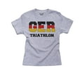 thumbnail image 1 of Germany Triathlon - Olympic Games - Rio - Flag Boy's Cotton Youth Grey T-Shirt, 1 of 2