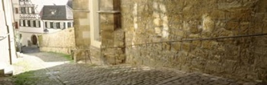 Germany Tubingen Street in the village Canvas Art - Panoramic Images (36 x 12)