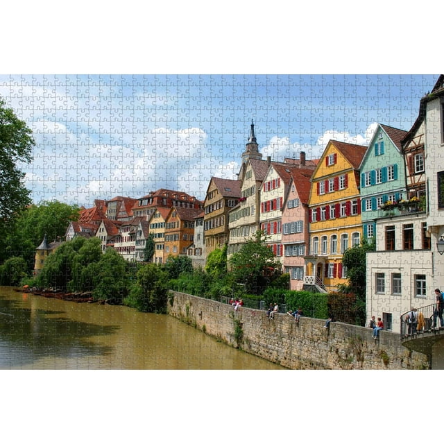 Germany Tuebingen Jigsaw Puzzle 500 Piece for Adults Wooden Travel Gift