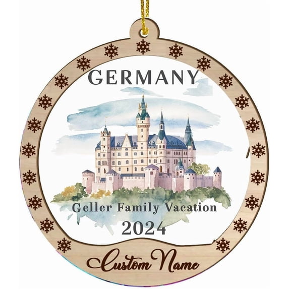 Germany Vacation Suncatcher, Germany Suncatcher, Christmas Stained Glass, Vacation Suncatcher, Personalized Stained Glass, Germany Souvenir, Germany Gift 6FAMJT (Germany)