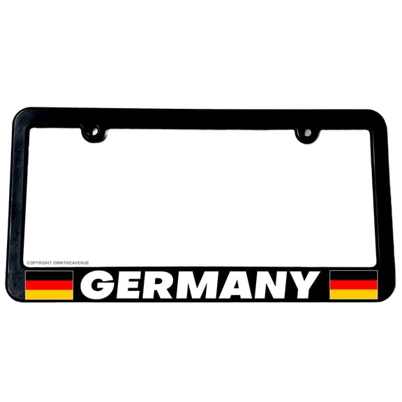 Germany World Country Flag Car Truck Auto License Plate Frame