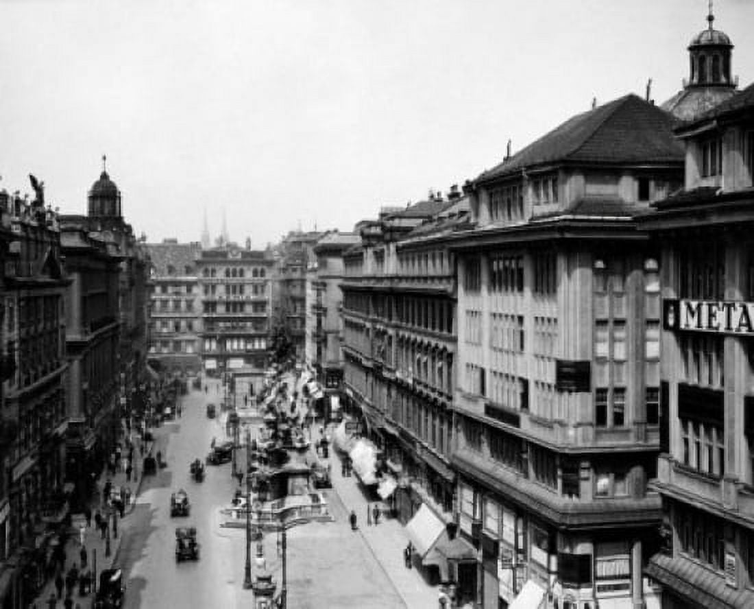 Germany high angle view on city street Canvas Art - (18 x 24)