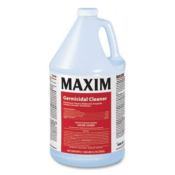 Maxim, MLB04100041, Germicidal Cleaner, 4/Carton, Yellow