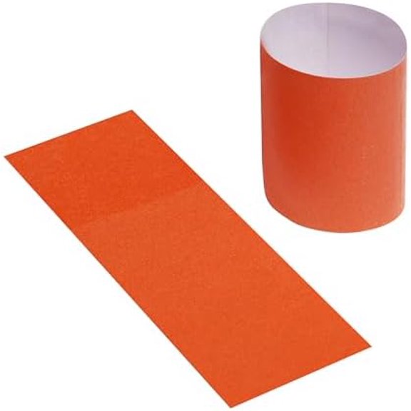 Germiwipe 500 Pcs Orange Self-Adhesive Paper Napkin Bands - Disposable Napkin Rings for Silverware Wraps, Ideal for Restaurants, Weddings, Parties & Catering Events