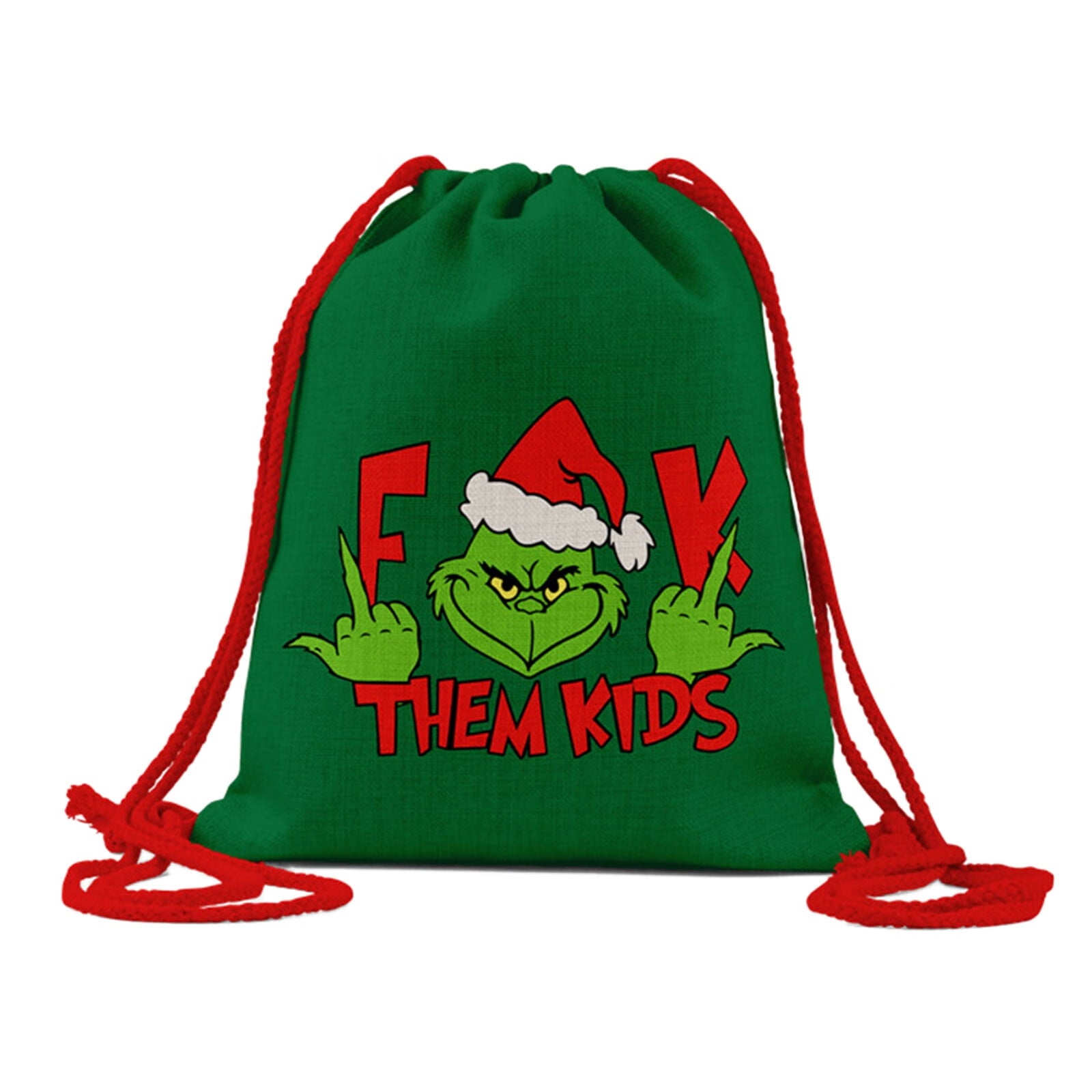 Geroge New Big Bag Christmas Drawstring Bag Santa Sack Burlap Bag Gift