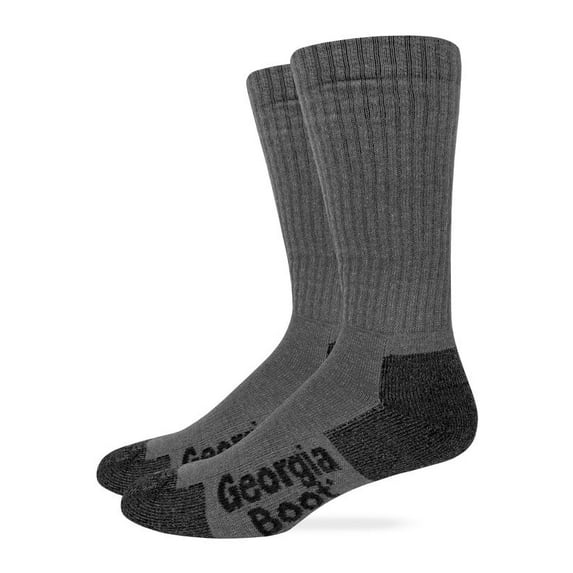 Gerogia Boot Mens Ultra Dri Midweight Crew Socks 2 Pair Pack